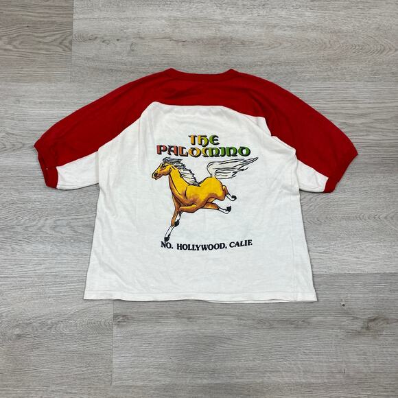 VTG 70s The Palomino Club Shirt Medium North Hollywood Rock Venue - Picture 4 of 9